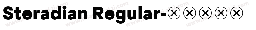 Steradian Regular字体转换